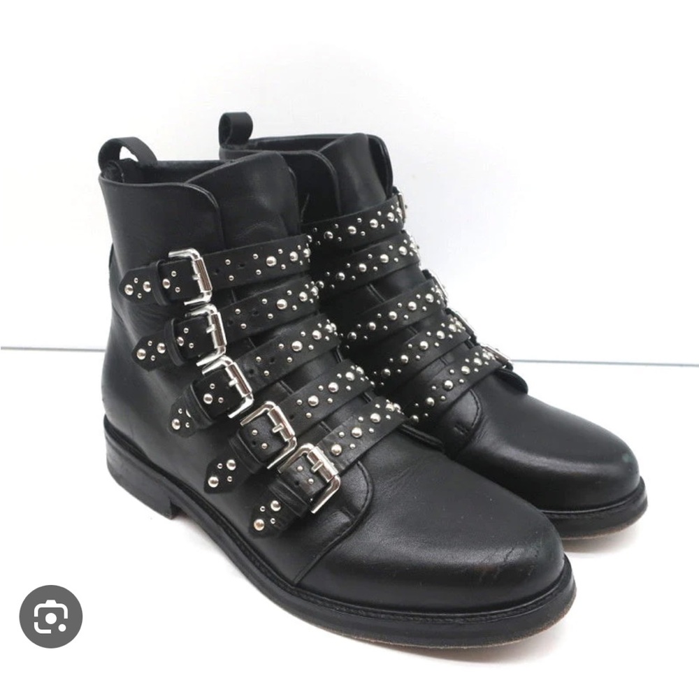 Maje ankle leather boots